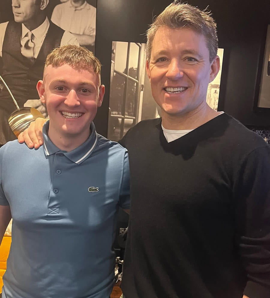 Louie with a well-known presenter